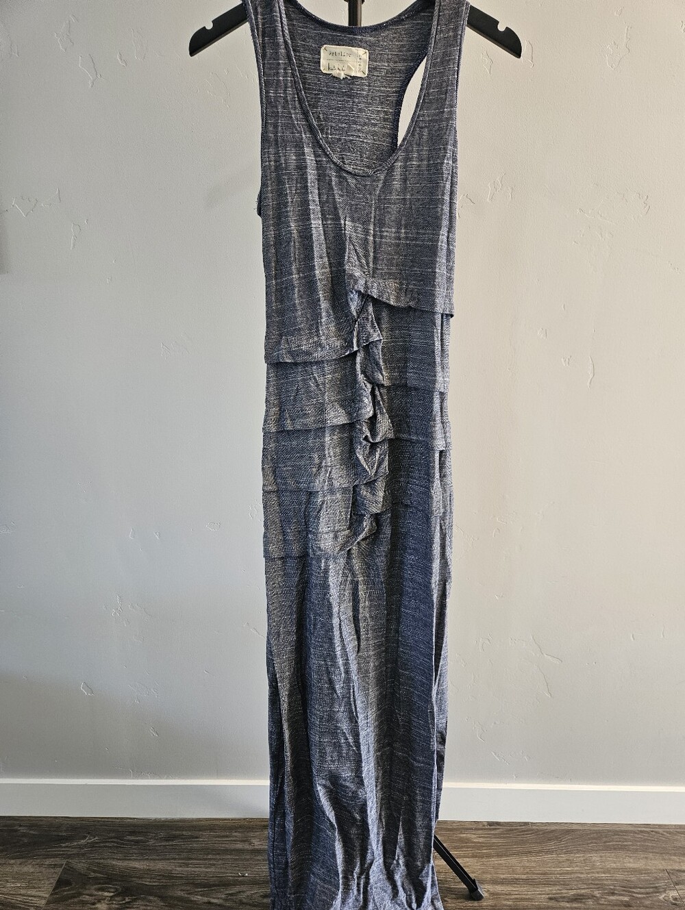 Nicole Miller Artelier heather blue maxi dress
